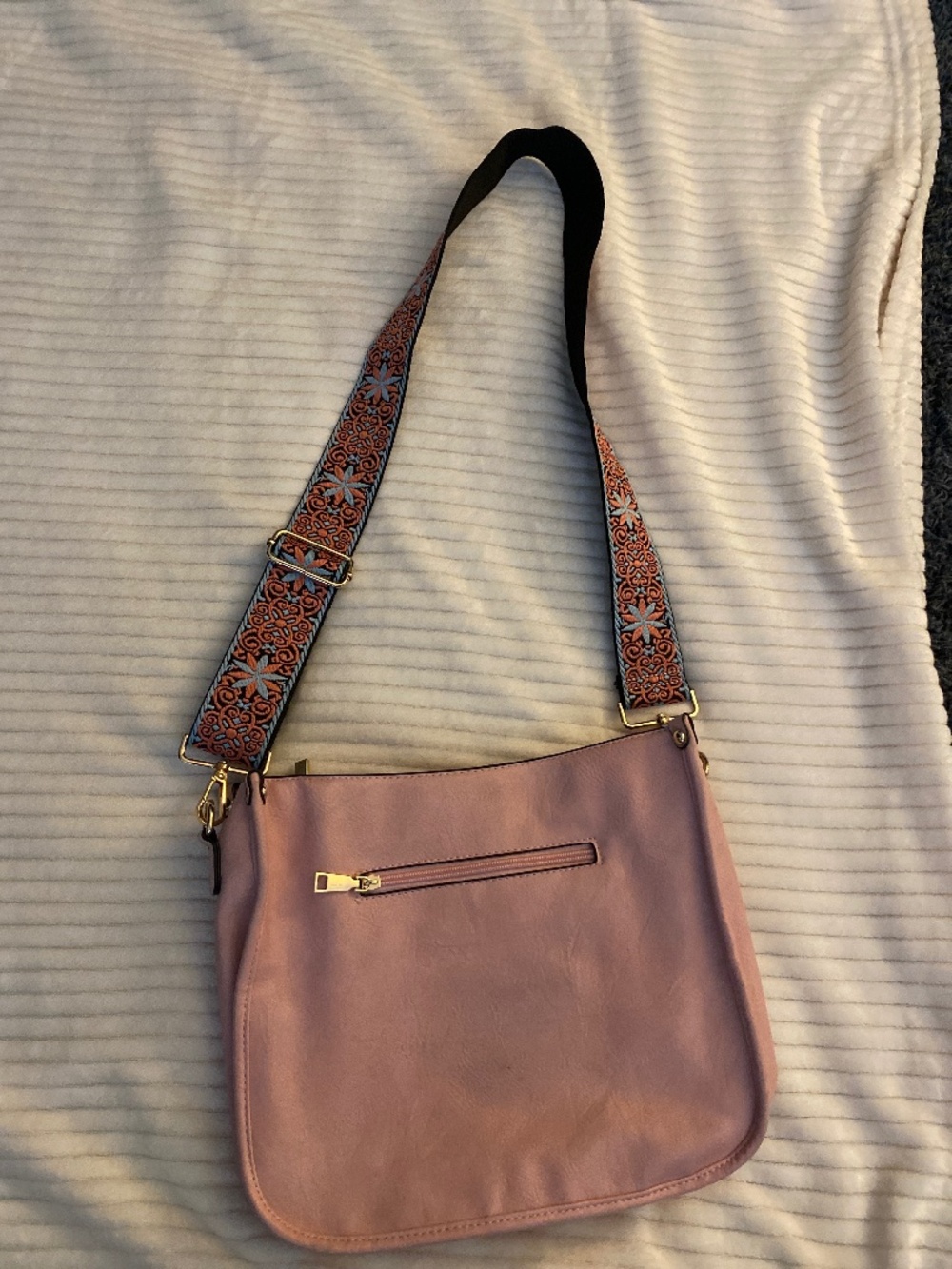 Pink pocketbook-crossbody